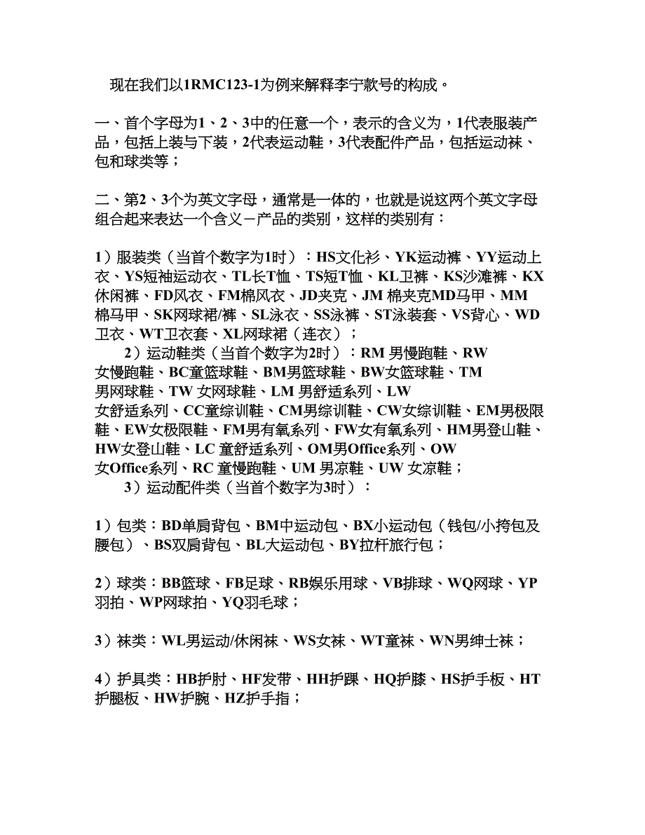 教你认识李宁货号_第1页