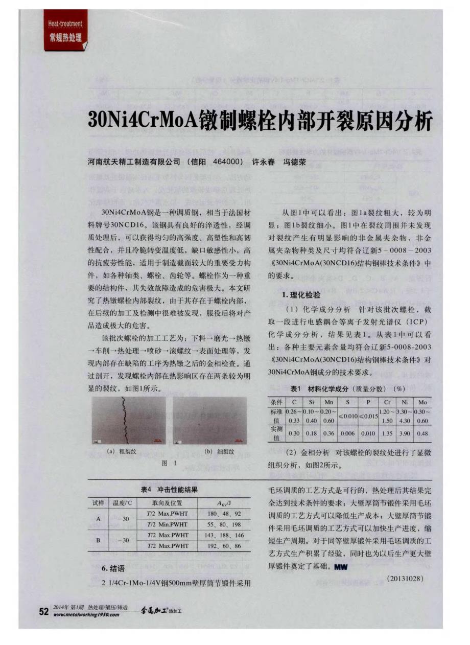 21／4Cr-1M0—1／4V钢大壁厚加氢筒节锻件毛坯调质热处理工艺_第3页