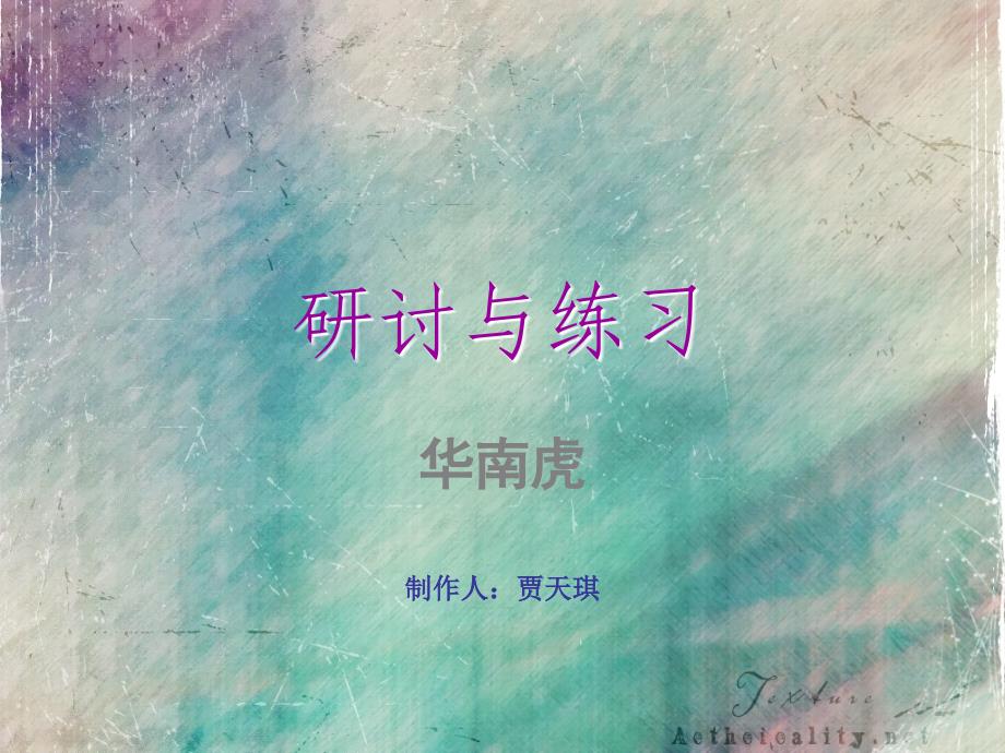 研讨与练习贾天琪_第1页