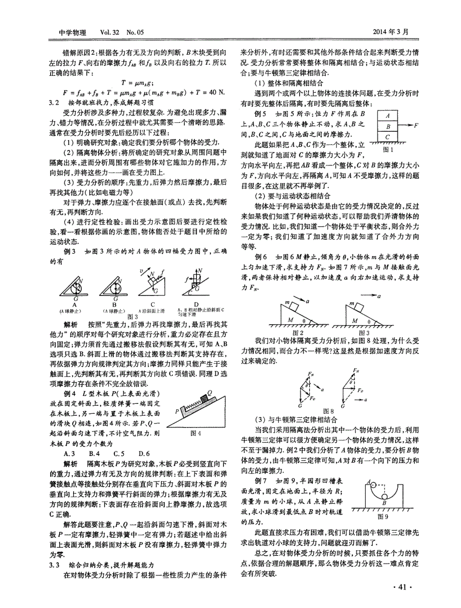 “受力分析”教学难点成因及对策_第2页