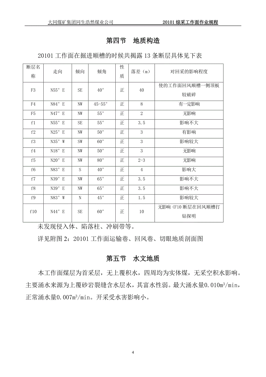 煤业公司综采工作面作业规程_第4页