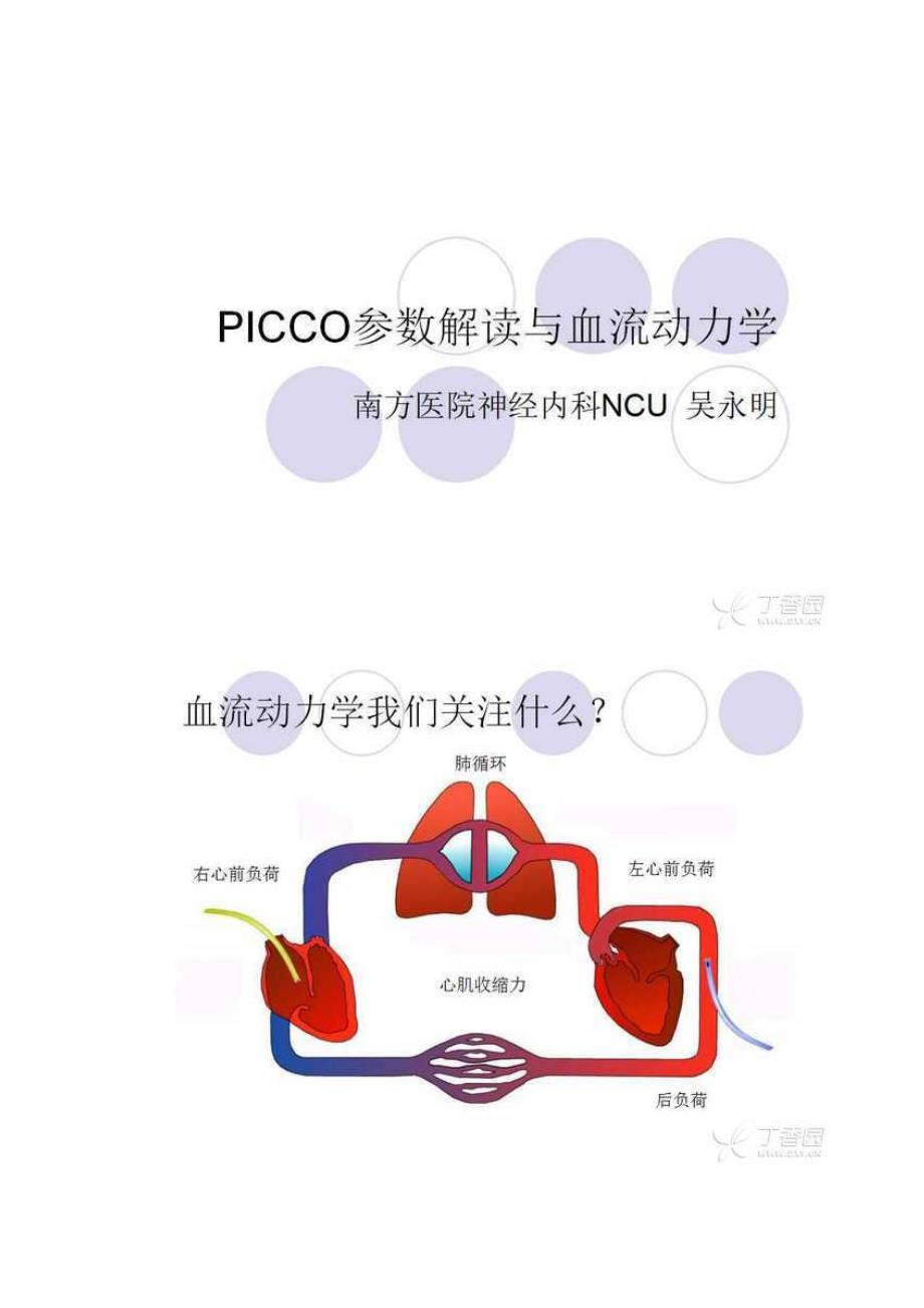 PICCO参数解读与血流动力学_第1页