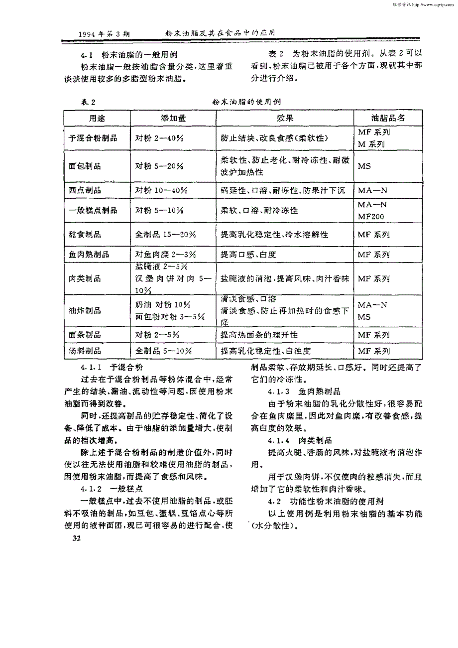 粉末油脂及其在食品中的应用_第3页