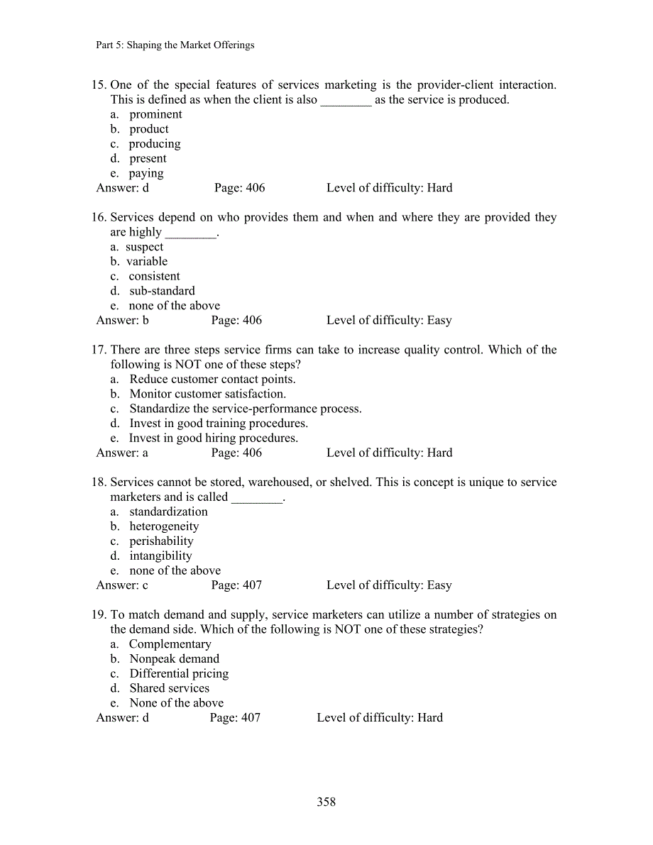 Designing and Managing Services习题及答案详解_第4页