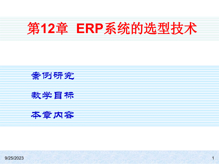 ERP系统的选型技术_第1页
