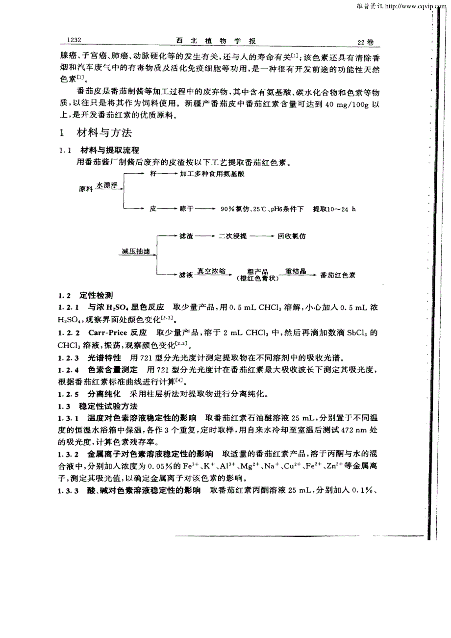 番茄皮渣色素及其稳定性研究_第2页