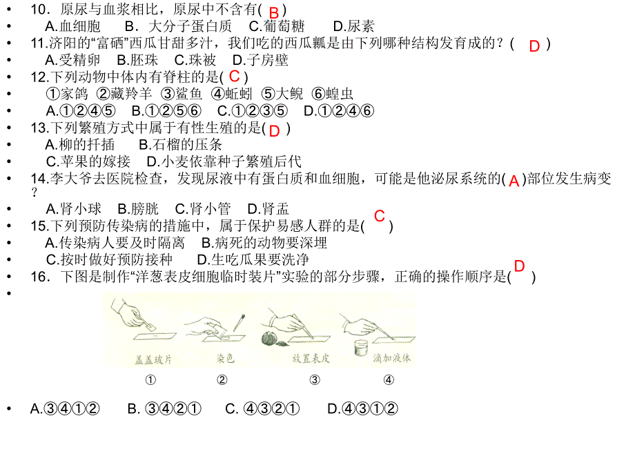 济南版初中生物总复习讲评课_第3页