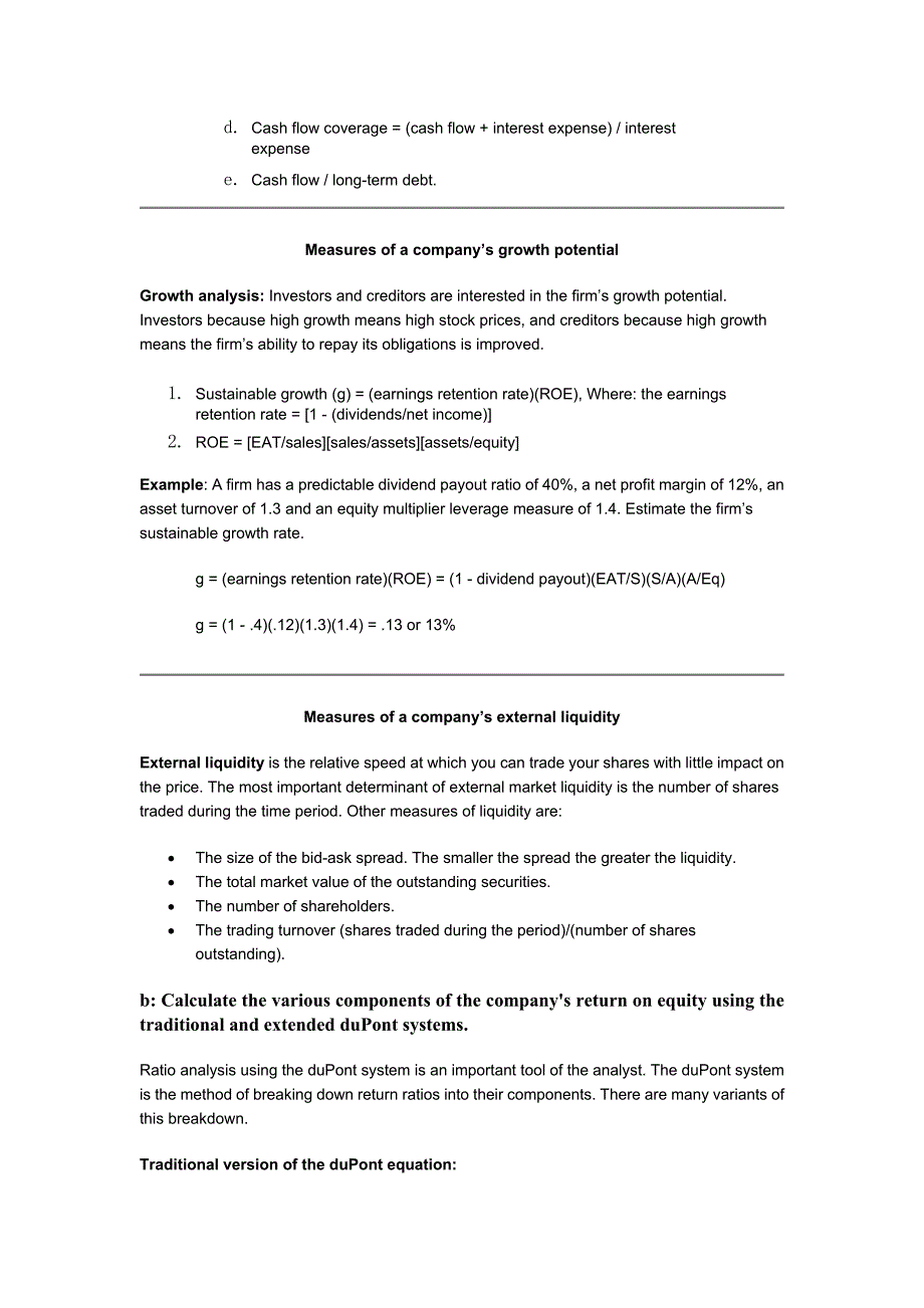 Investment Tools Financial Statement Analysis Financial Ratios and Earnings per Share_第3页