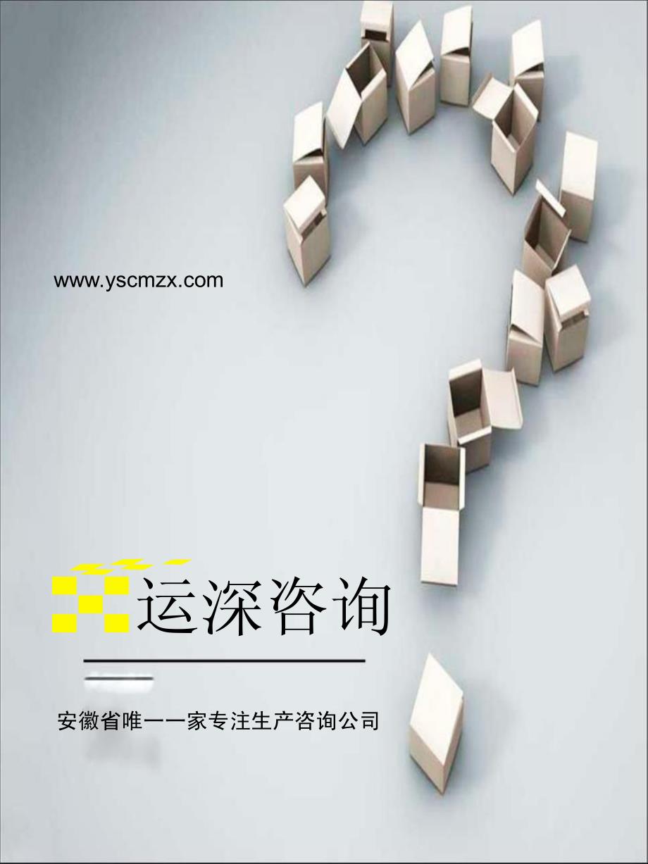 生产咨询公司咨询宣传手册_第1页