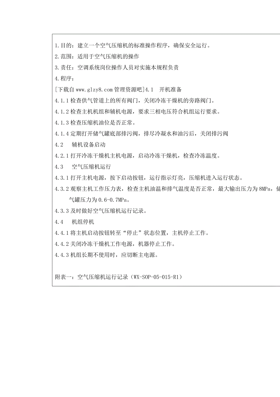 空气压缩机标准管理程序_第2页