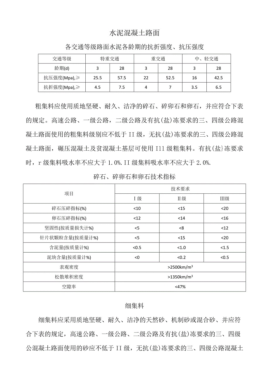 水泥混凝土路面集料指标_第1页