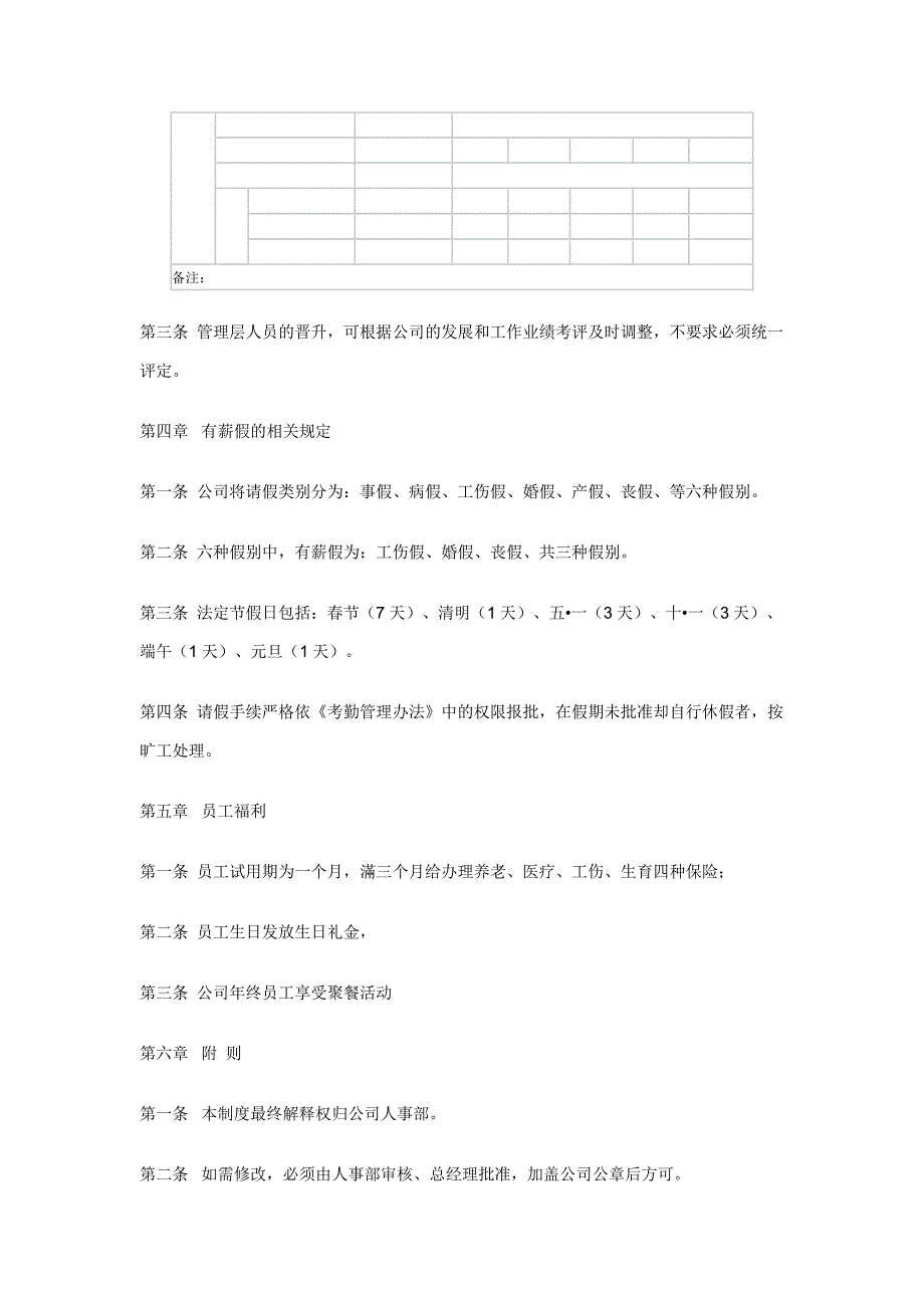 中小企业薪酬管理制度_第2页