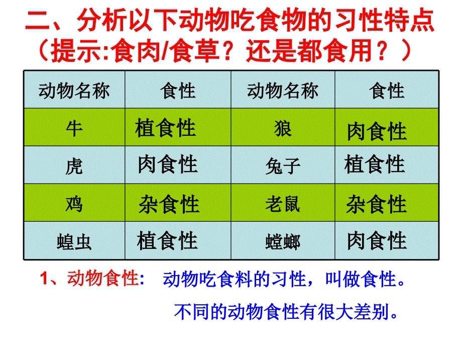 动物的食性与合理饲喂_第5页