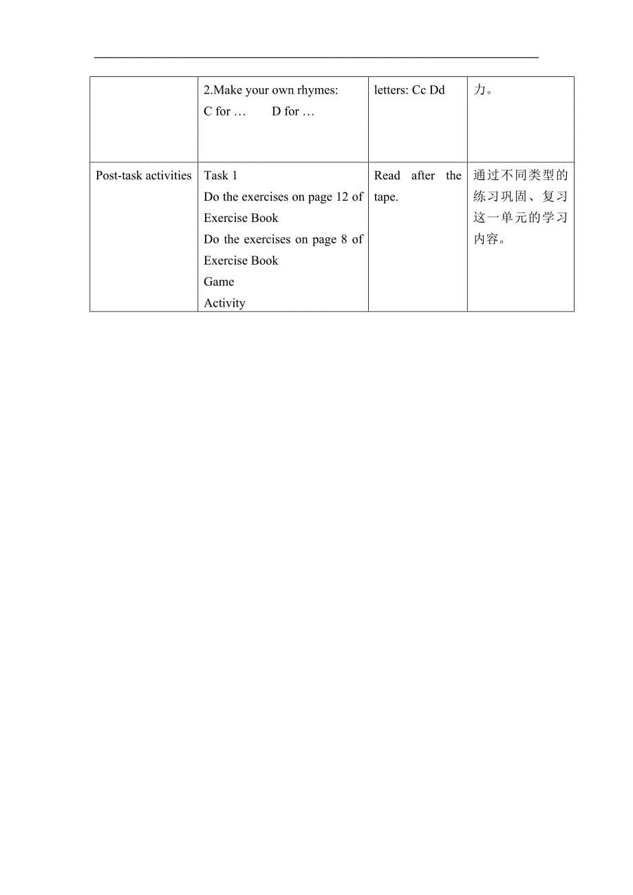 Unit2 You are late today教学设计（新世纪版）二年级下册教案_第5页