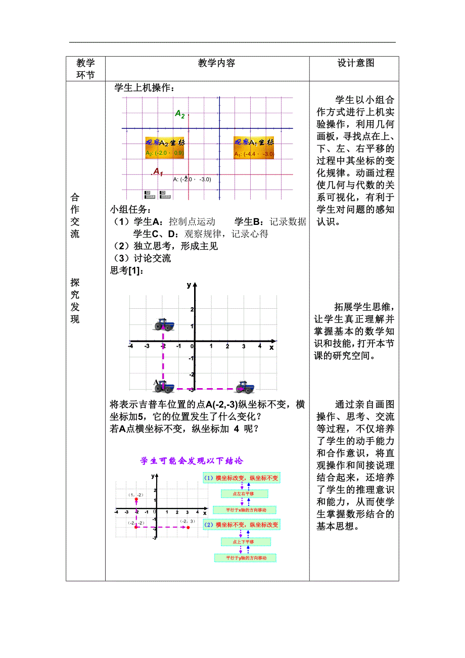 【中学教案】七年级下册用坐标表示平移教案_第3页