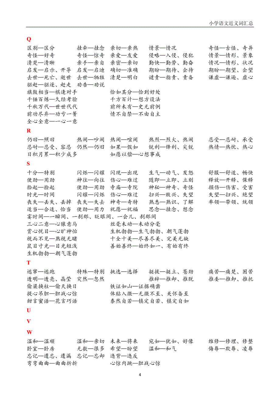 小学语文近义词汇总_第4页