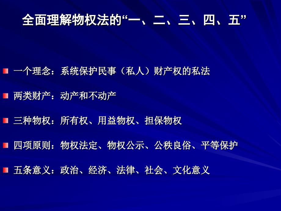 物权法及其意义全面理解物权法ppt_第4页