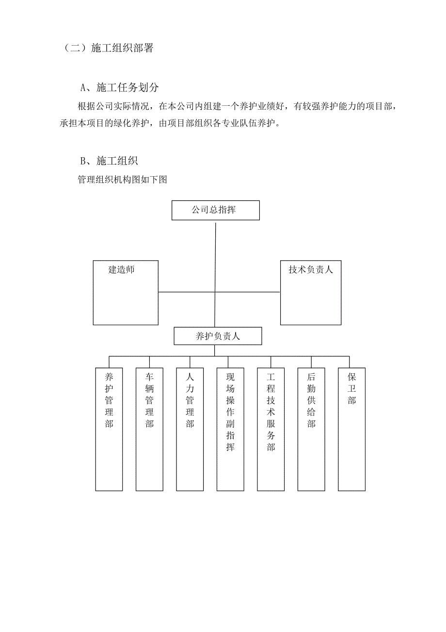 园林绿化养护施工组织方案_第5页