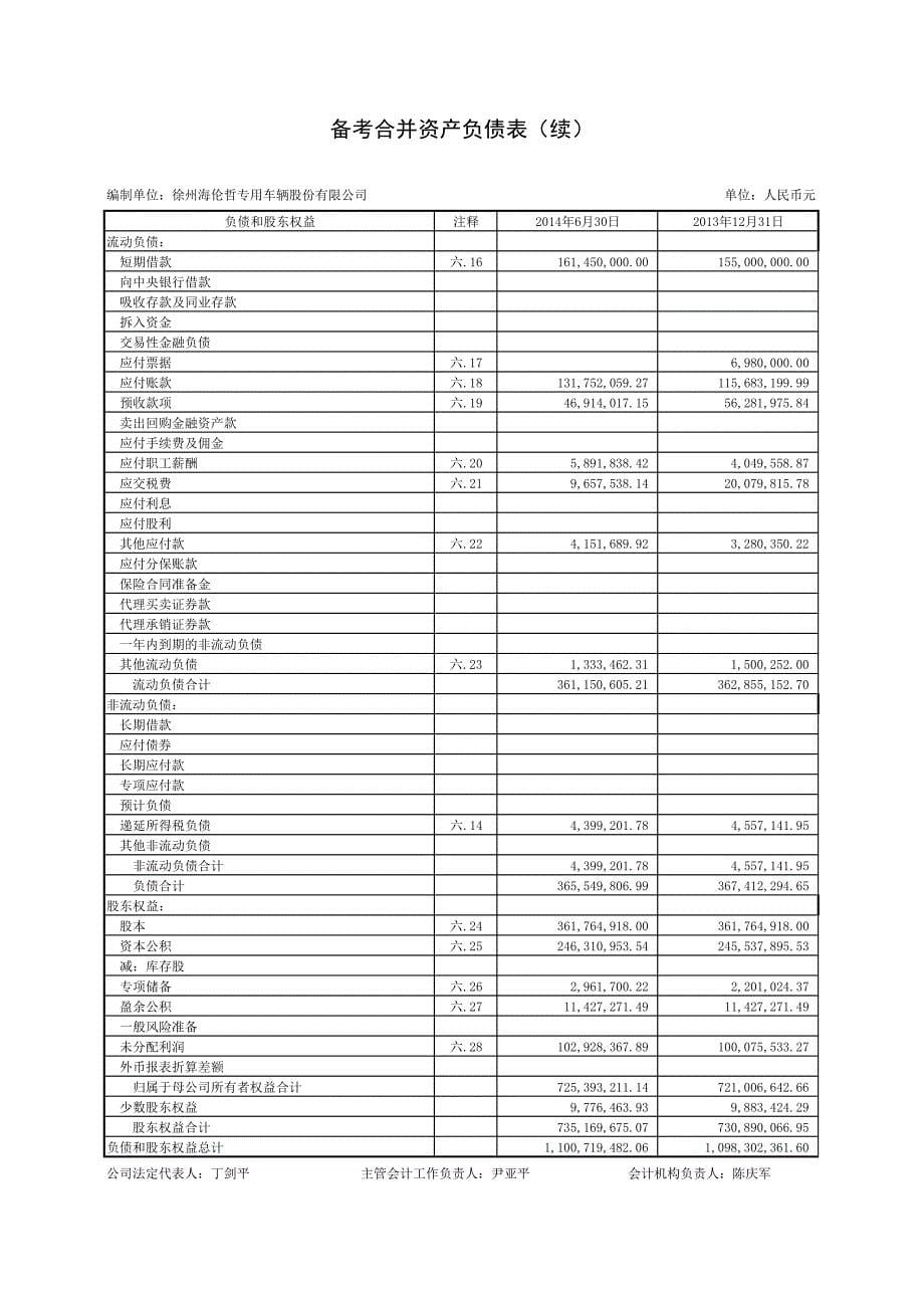 海伦哲：2013年度、2014年1-6月备考财务报表审计报告_第5页