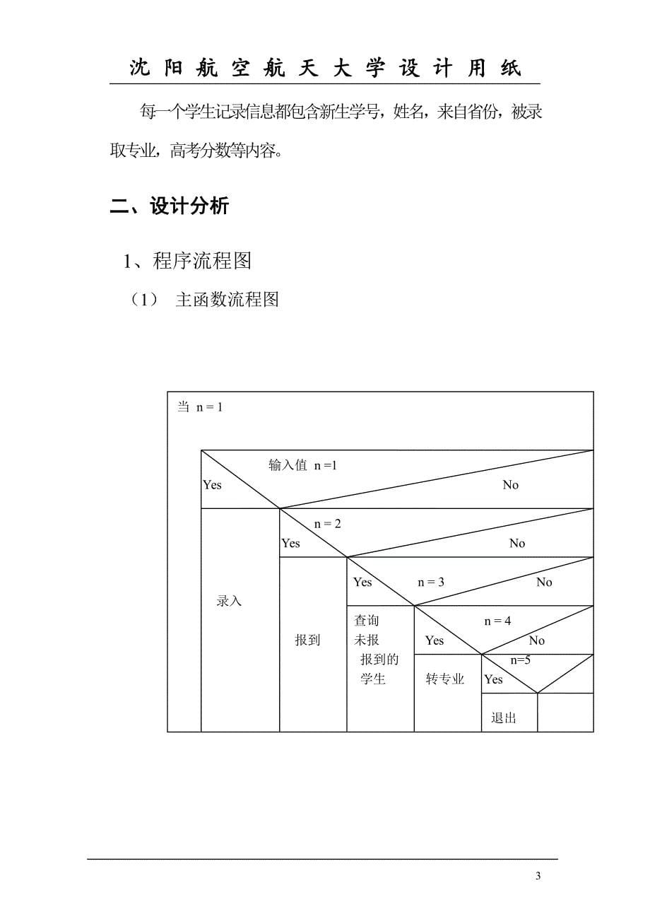 高校新生报到系统-C语言课程设计_第5页