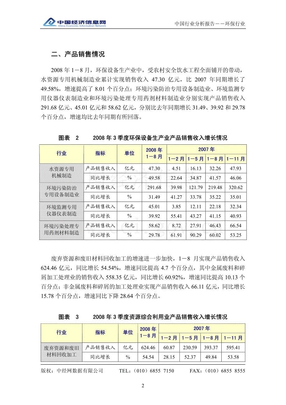 中国环保行业分析报告（2008年3季度）_第5页