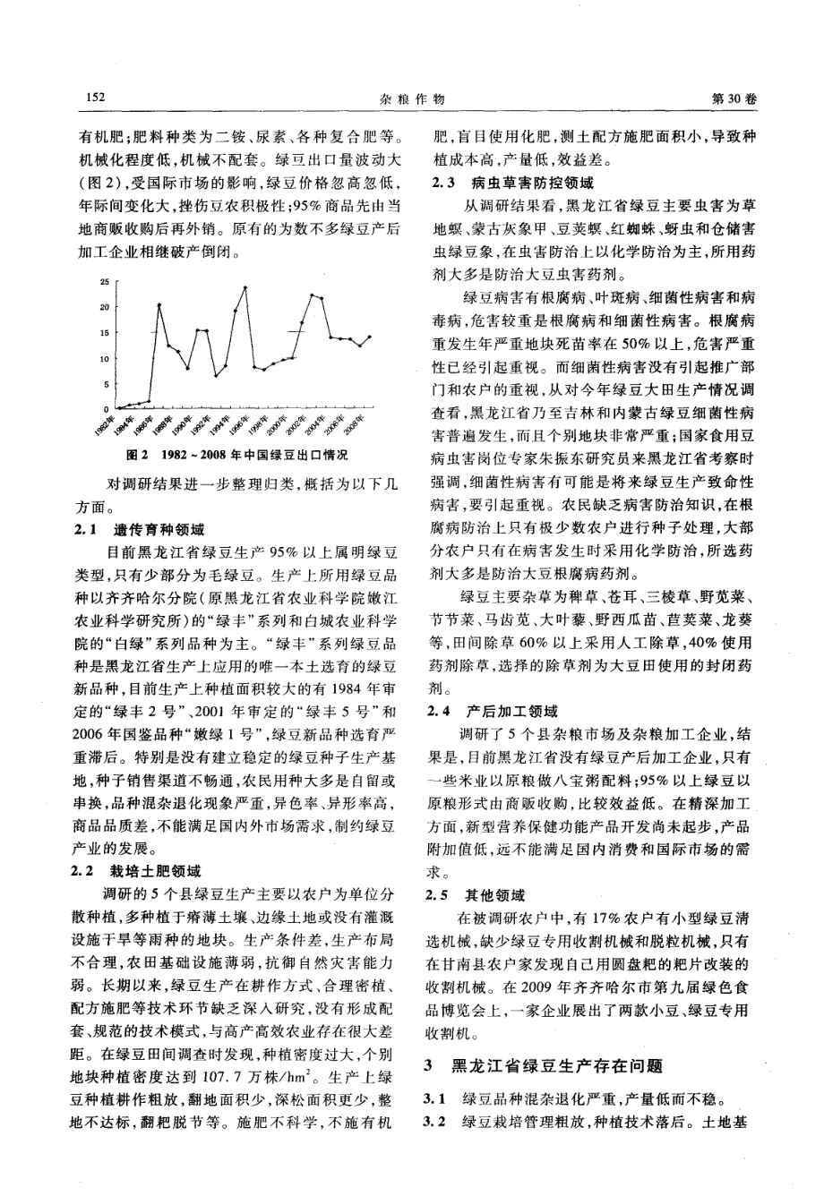 黑龙江省绿豆产业现状及技术对策_第2页