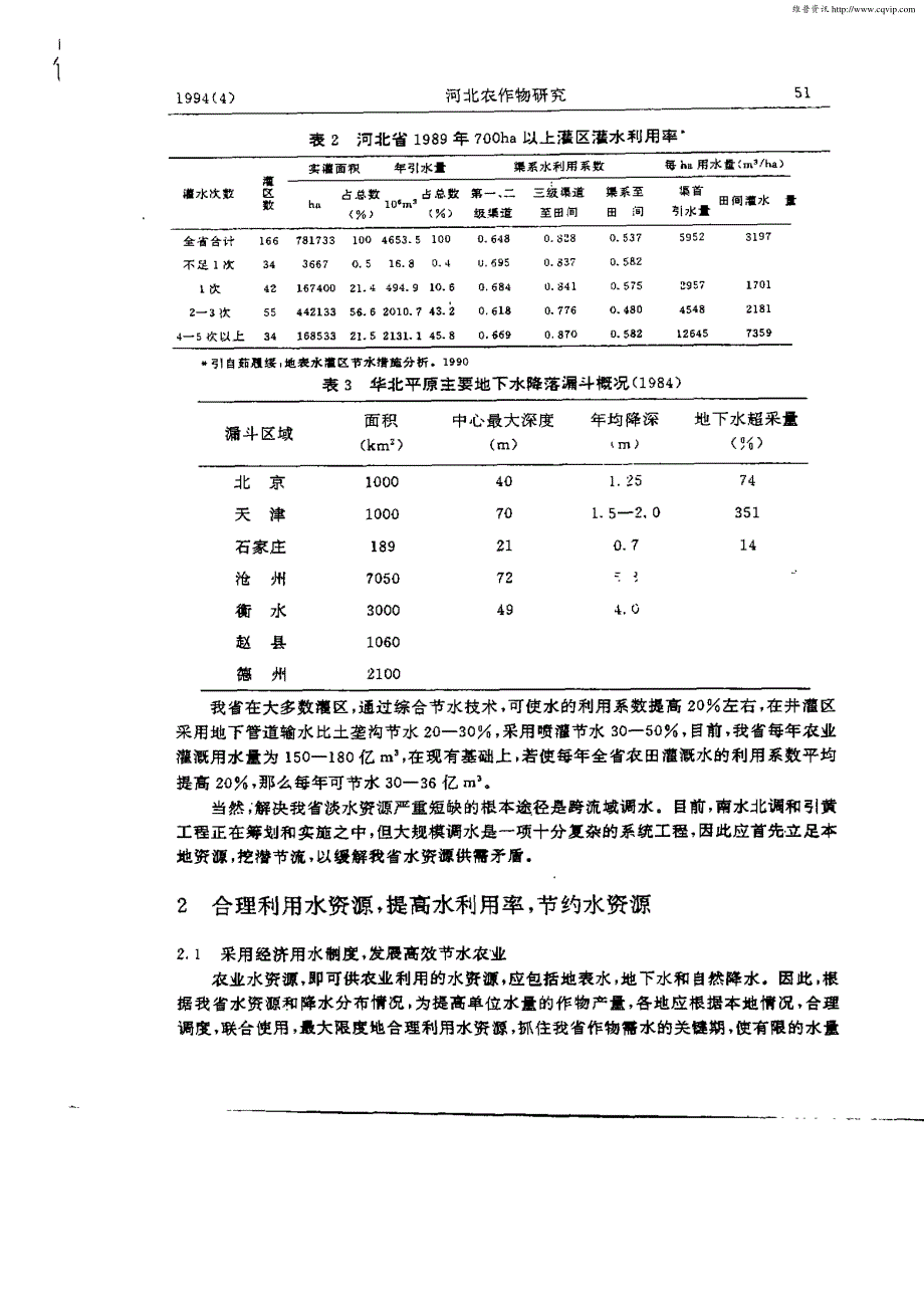 河北省节水型农业问题探讨_第3页