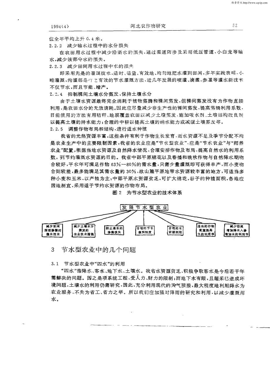 河北省节水型农业问题探讨_第5页