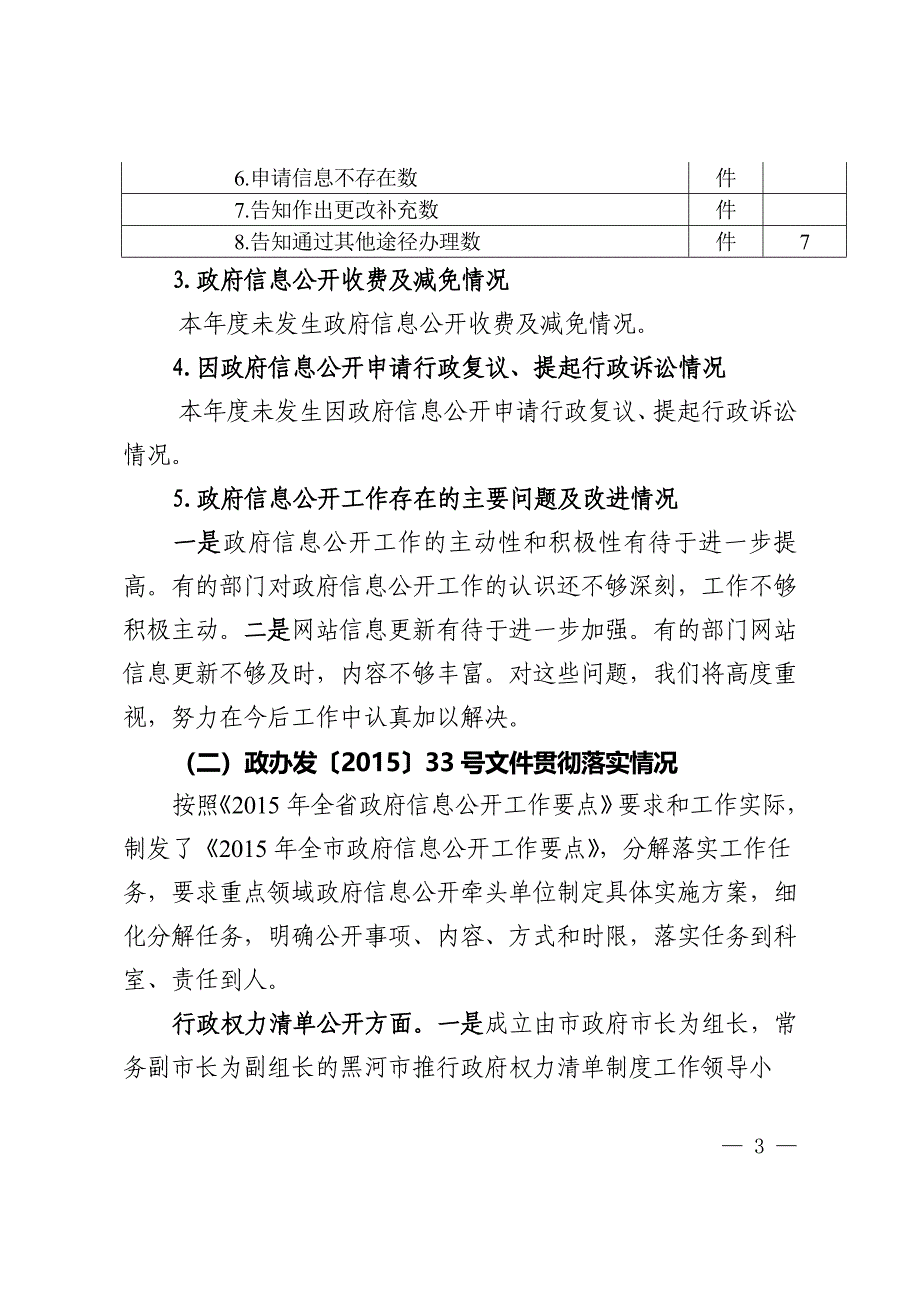 2015年度xx信息公开工作报告_第3页