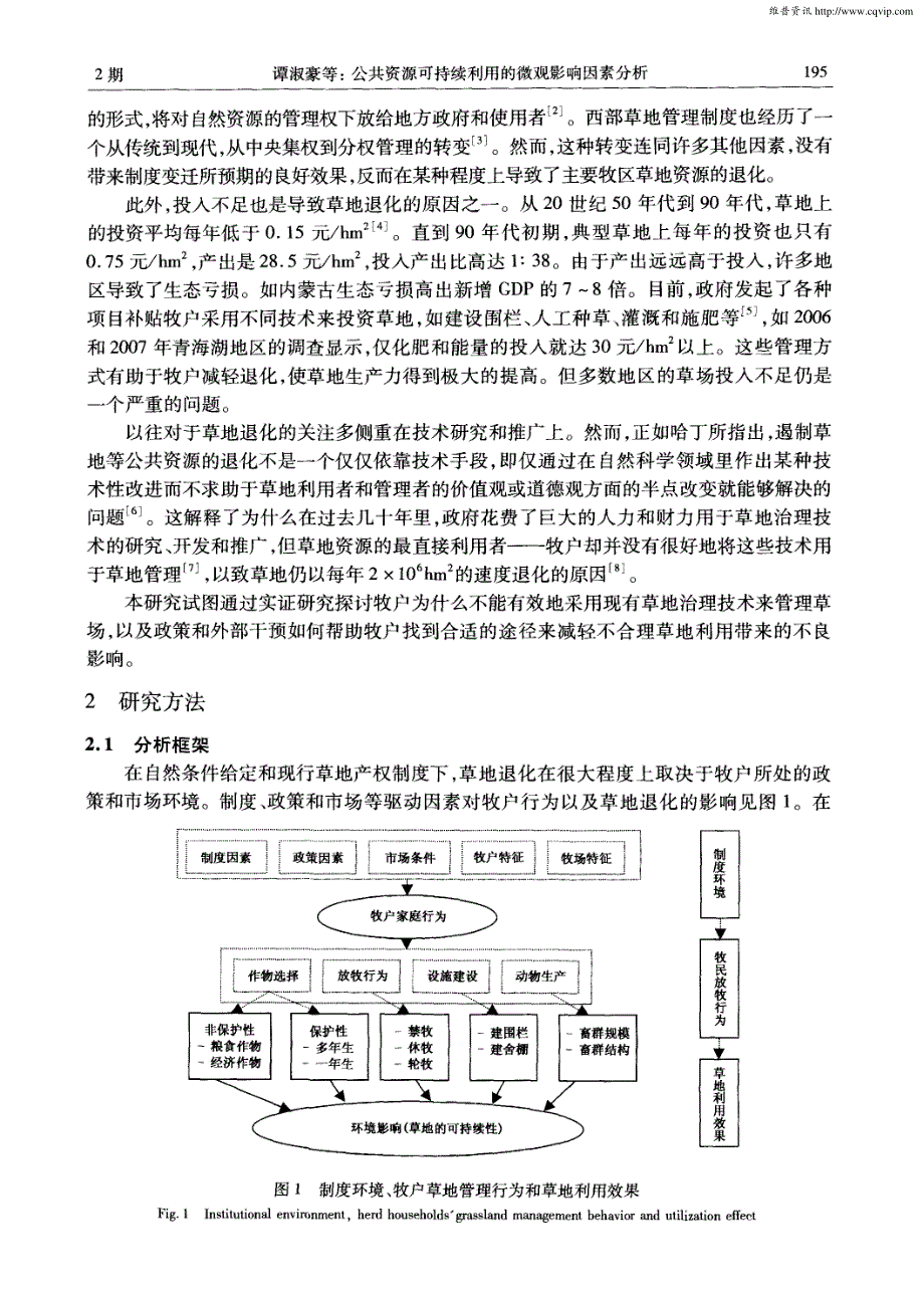 公共资源可持续利用的微观影响因素分析_第2页