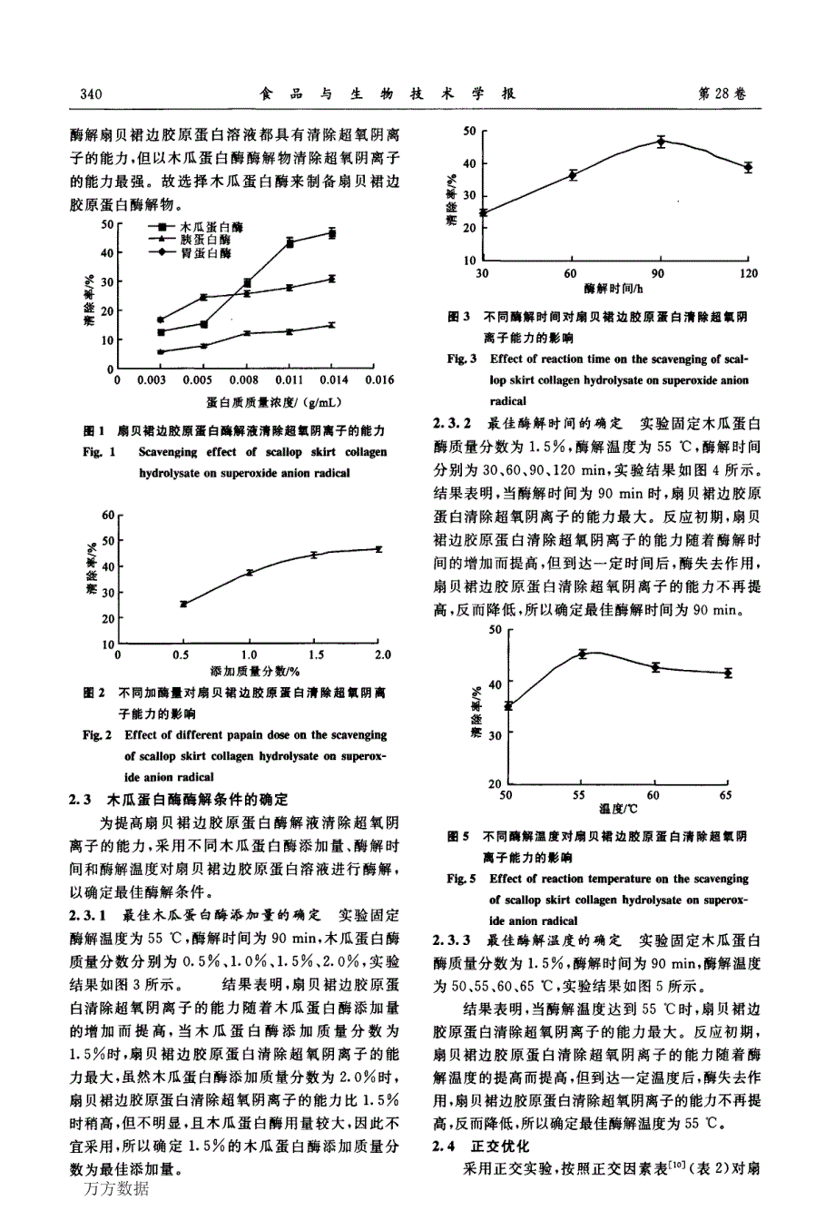 扇贝裙边胶原蛋白酶解物清除超氧阴离子能力的研究_第3页