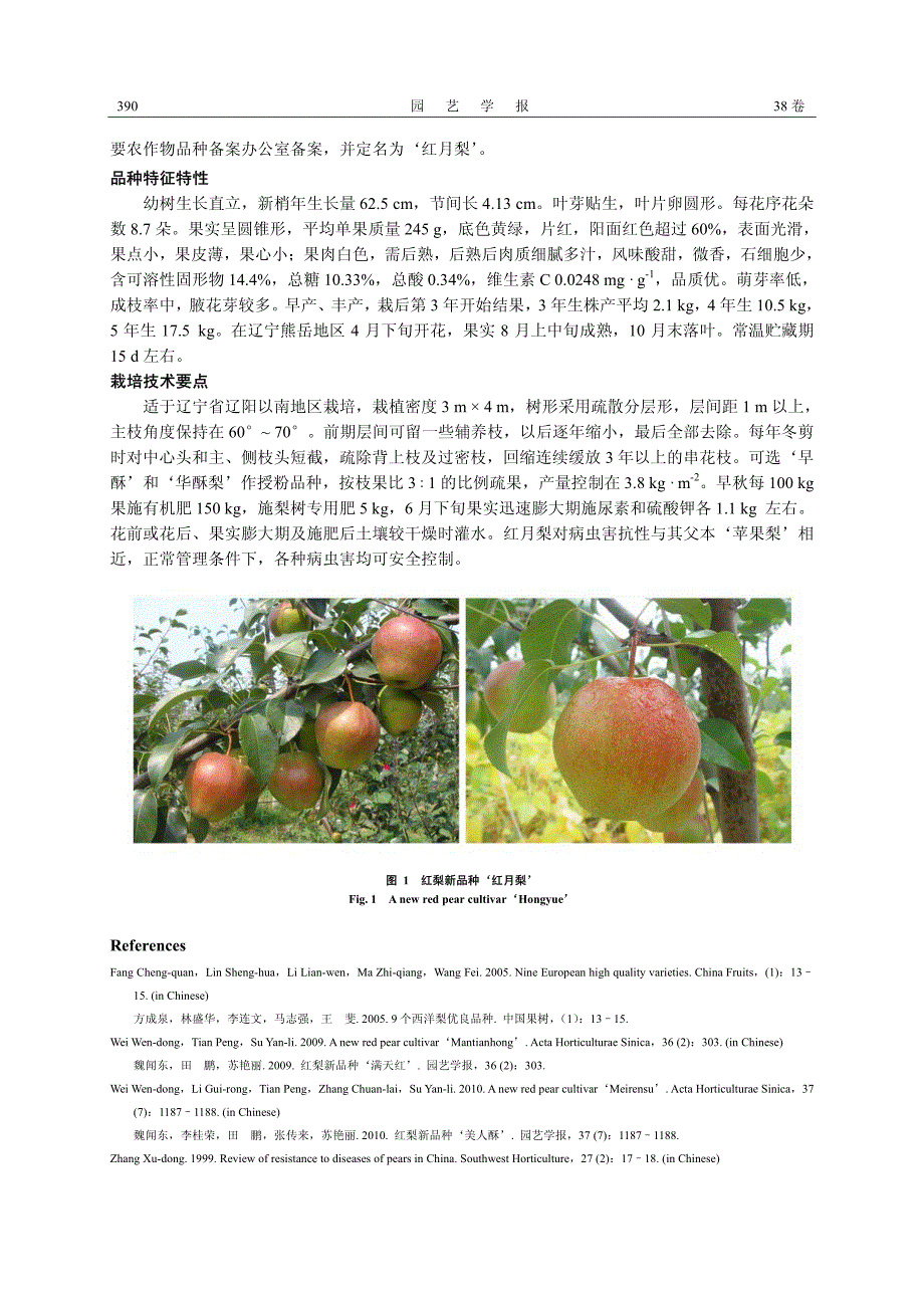红梨新品种‘红月梨’_第2页