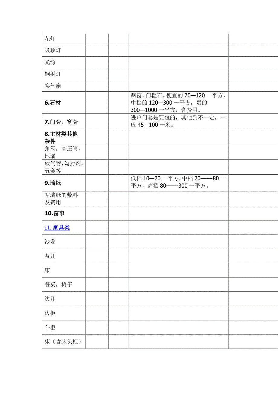 装修之家_-_装修预算清单_第4页