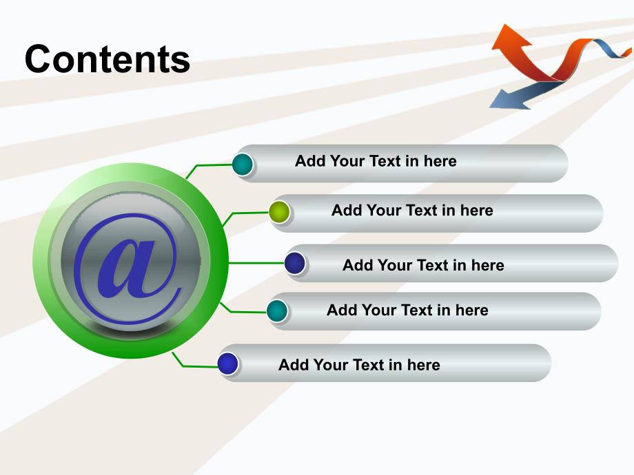 进度箭头商务PPT模板_第2页