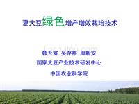 夏大豆绿色增产增效栽培技术