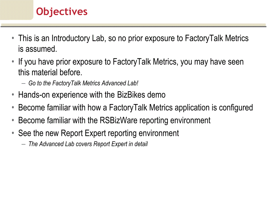 PV10（AB罗克韦尔组态软件培训手册）FactoryTalk Metrics Introduction Lab_第4页