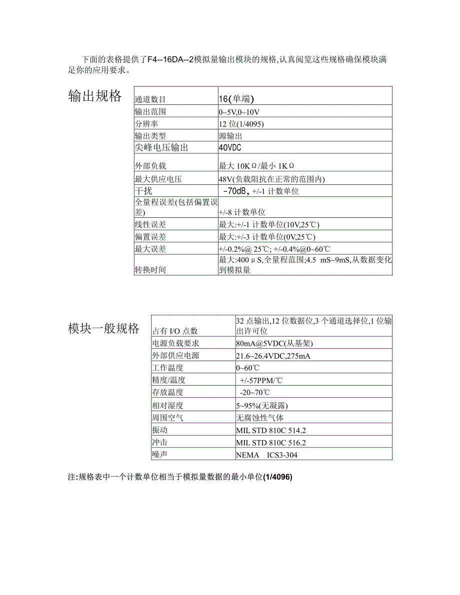 无锡光洋F4模拟量模块用户手册-16DA-2_第2页