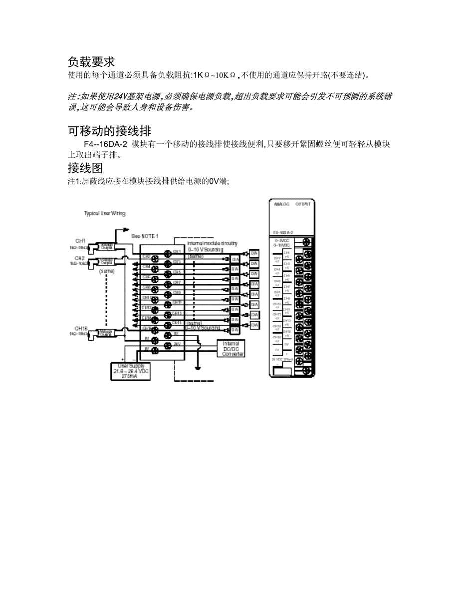 无锡光洋F4模拟量模块用户手册-16DA-2_第4页