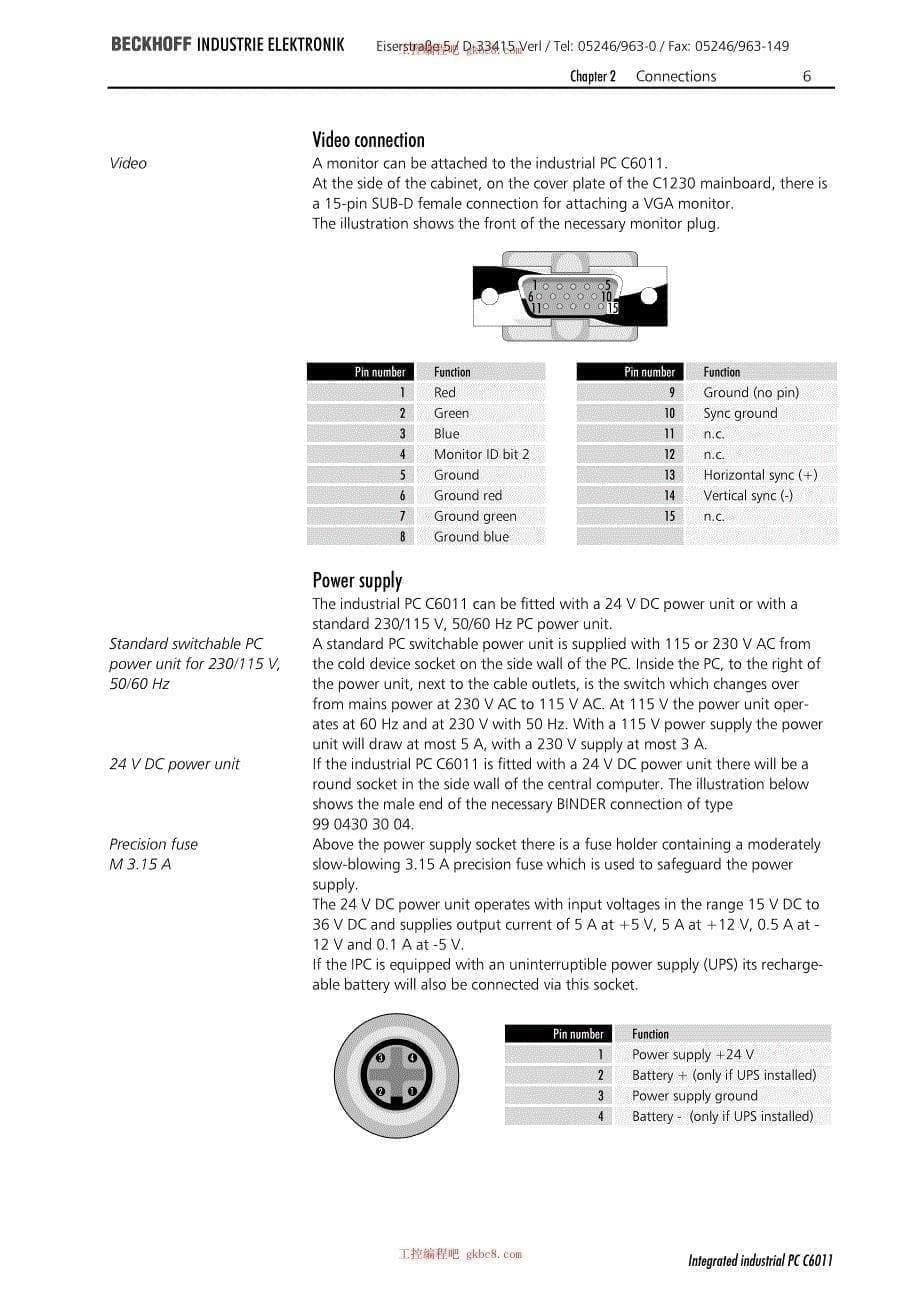 倍福工业PC C系列用户手册（英文版）C6011en_第5页