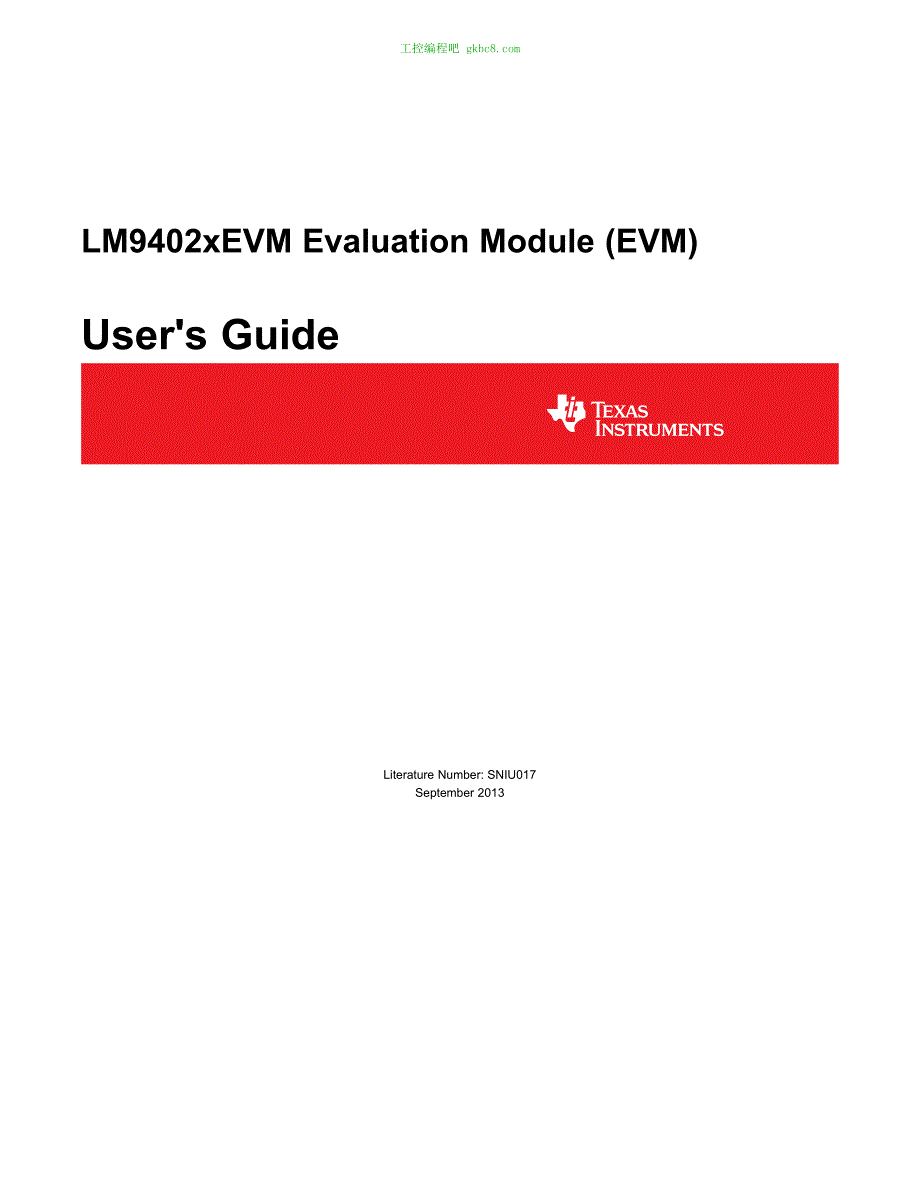 德州仪器LM9402xEVM用户手册编程手册英文版_第1页