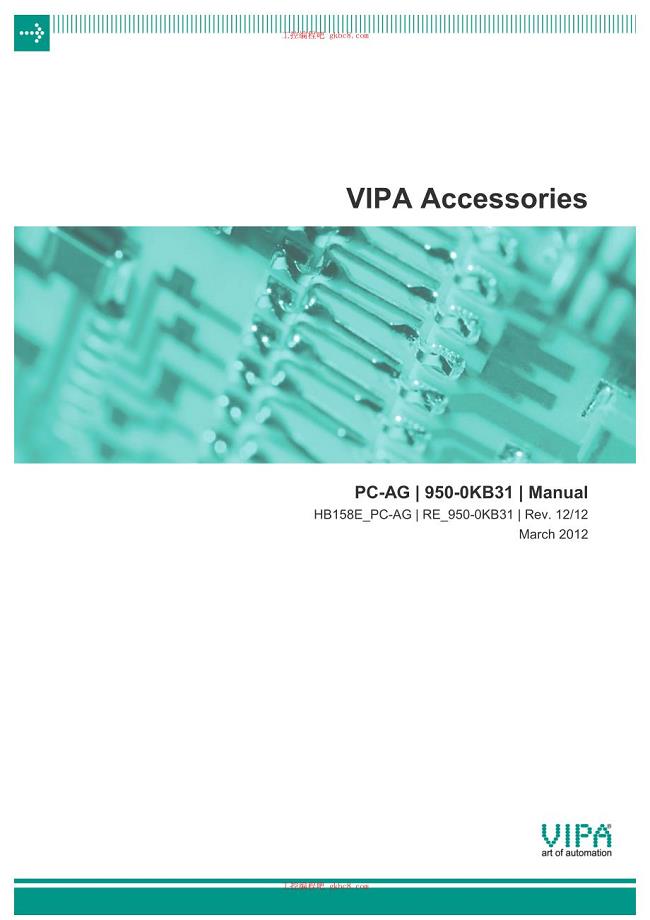 惠朋VIPA附件 PC-AG 950-OKB31用户手册英文版工控