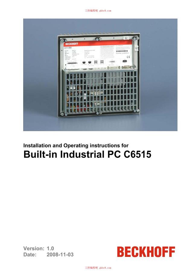 倍福工业PC C系列用户手册（英文版）C6515en