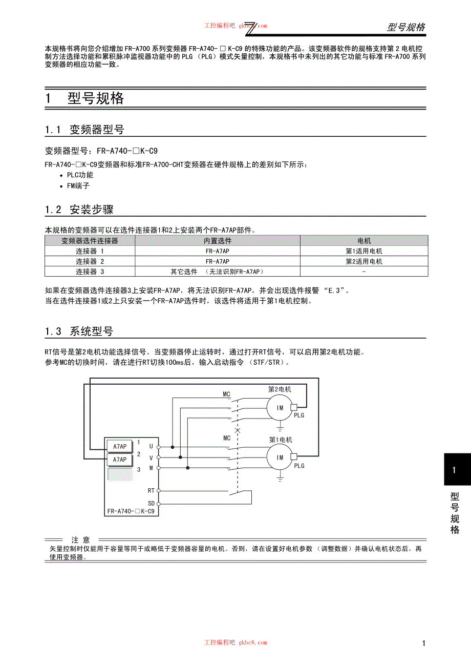 三菱变频器A700功能说明书内置PLC功能介绍_第4页