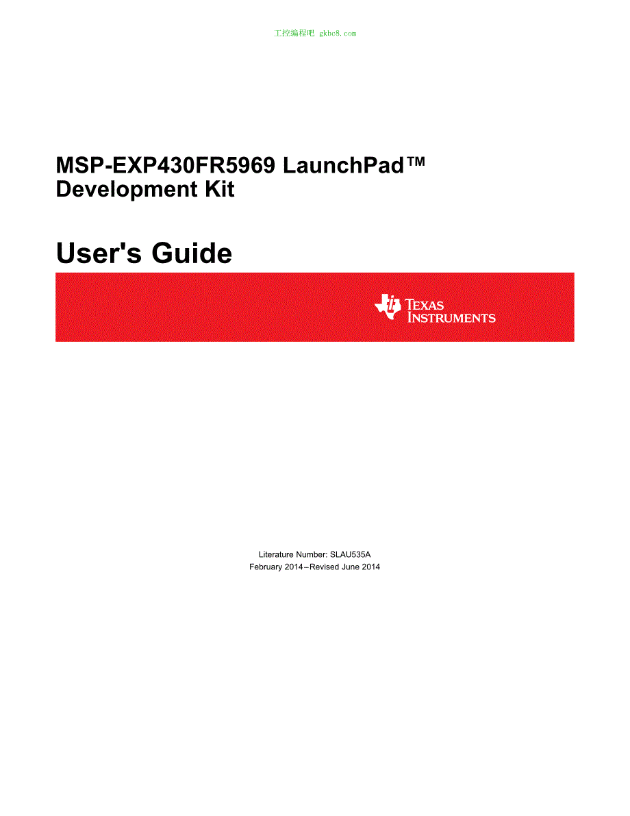 德州仪器MSP-EXP430FR5969用户手册编程手册英文版_第1页