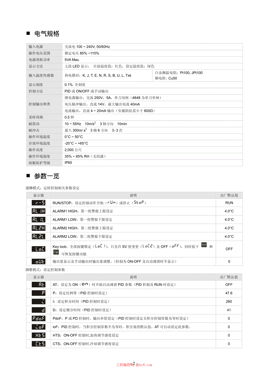 台达DTA温度控制器用户使用操作手册中文高清完整版_第2页