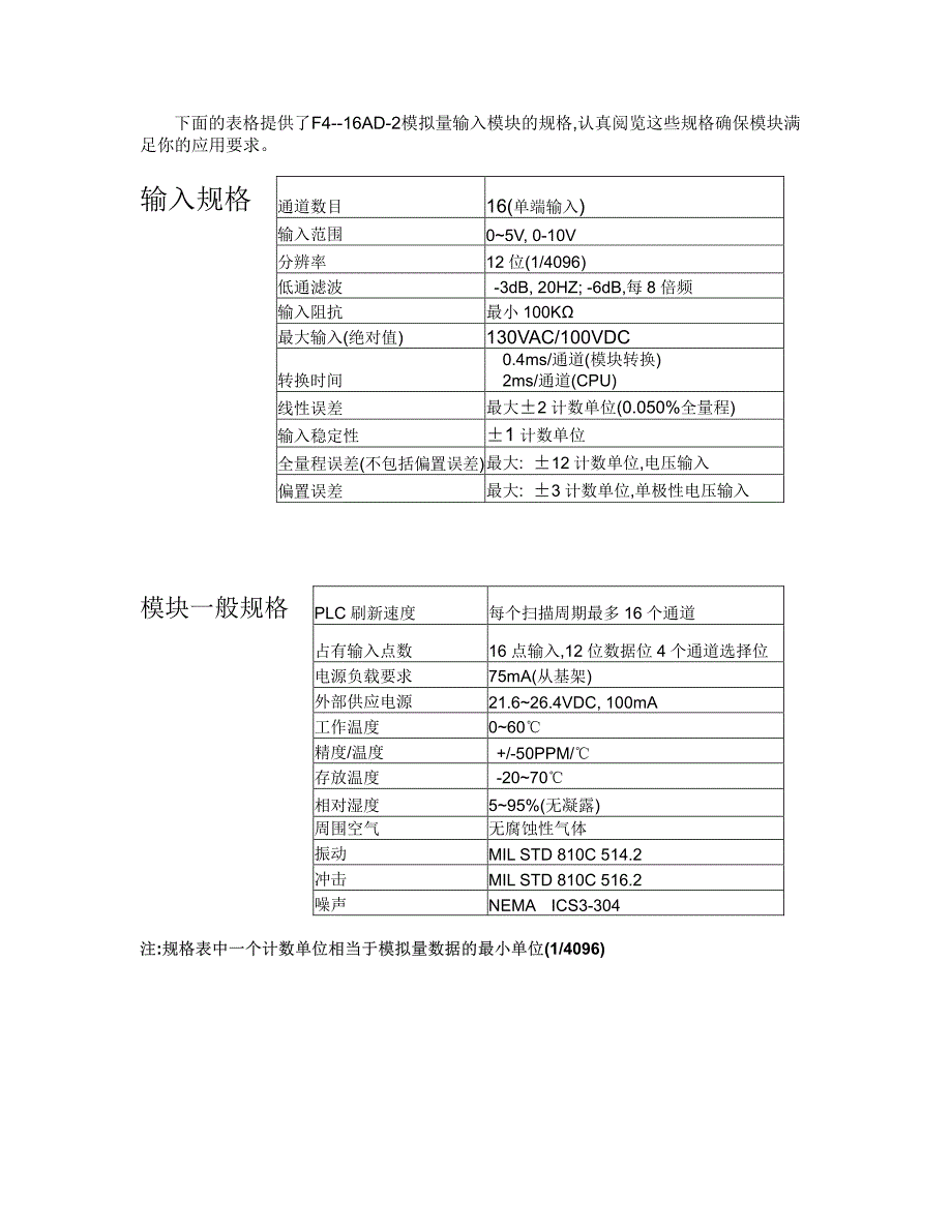无锡光洋F4模拟量模块用户手册-16AD-2_第2页