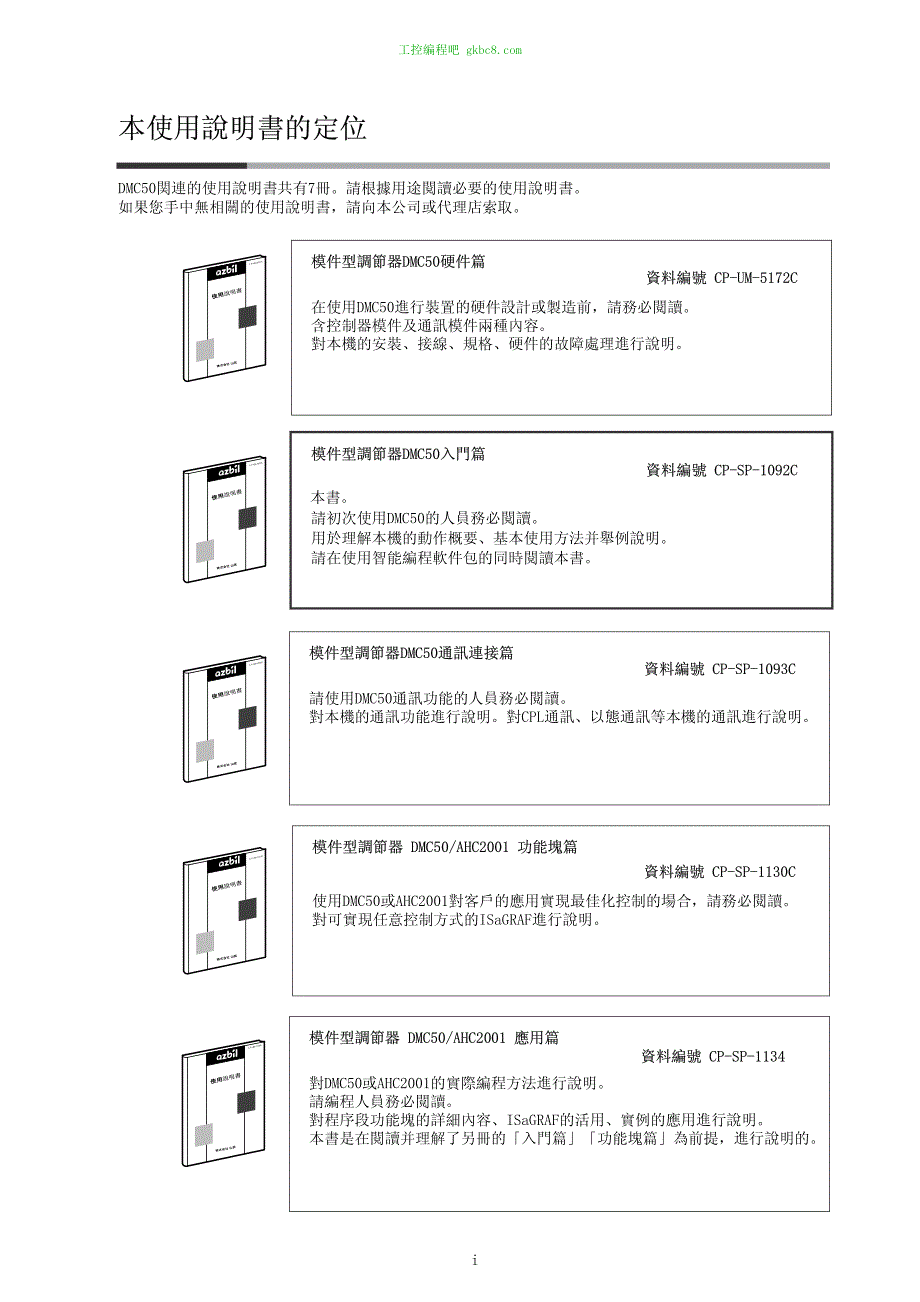 日本山武模件型调节器DMC50用户手册_第3页