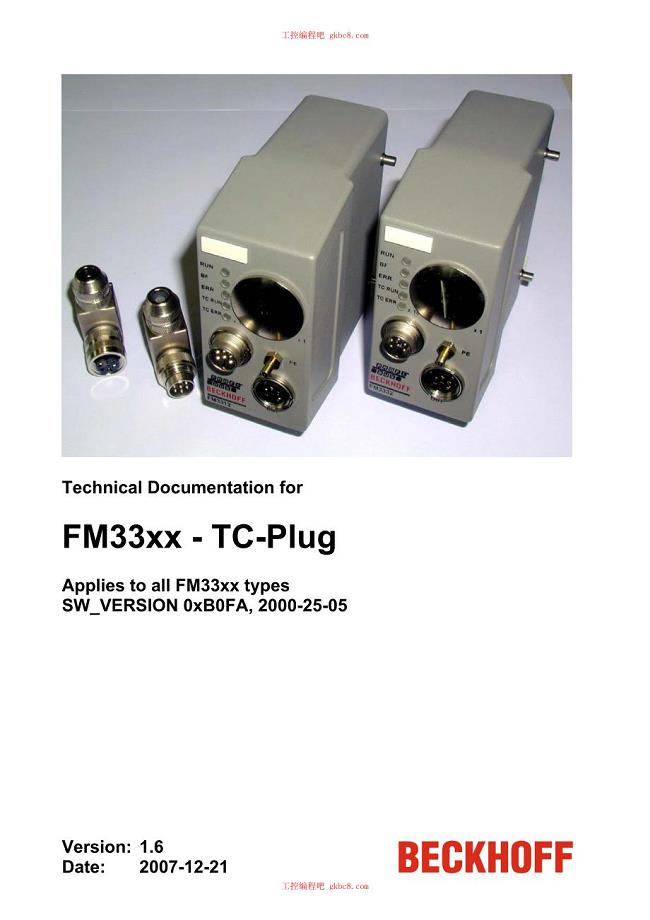 倍福TC-PLUG FM3300系列用户手册英文版工控