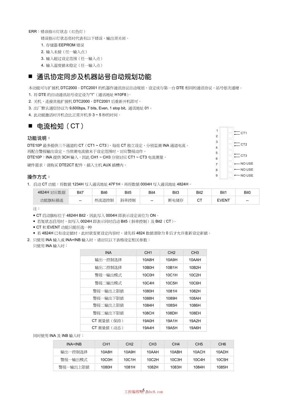 台达 DTE10P 温度控制器用户使用操作手册中文高清完整版_第5页