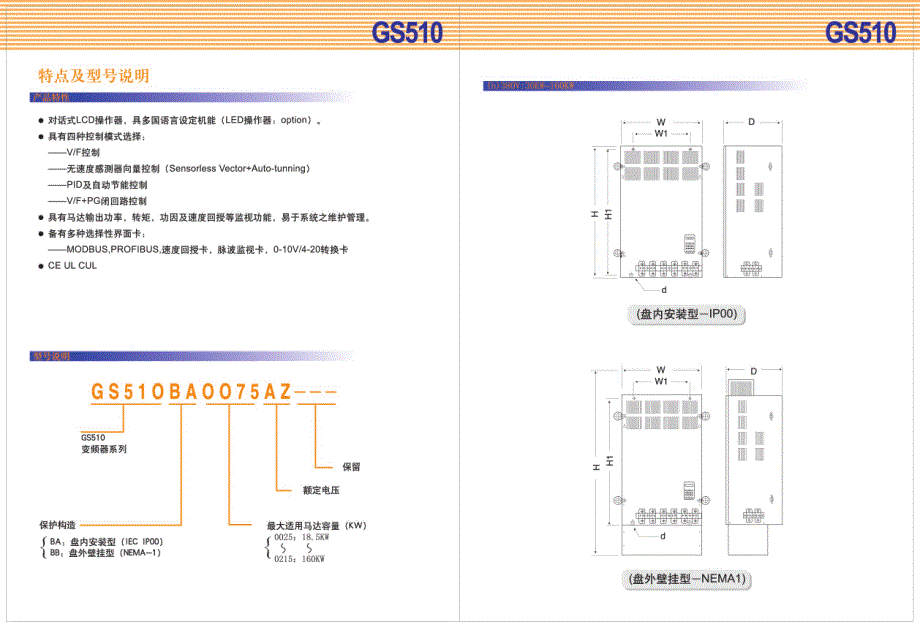 无锡台安变频器 GS510型录_第2页